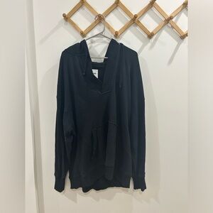 Oversized v neck hoodie